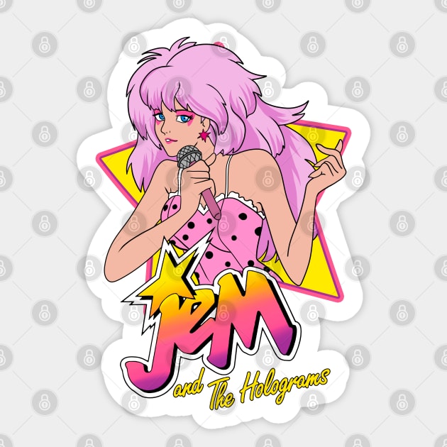 Jem and the holograms Rockstar Sticker by OniSide